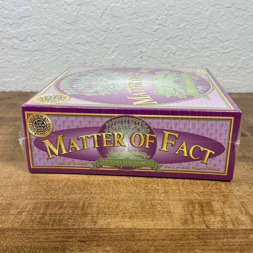 Matter of‎ Fact Trivia Challenge Game Game Development Group Ages 16+ Sealed